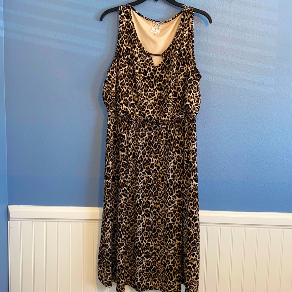 Animal print dress, Size XL, brand: naïf
